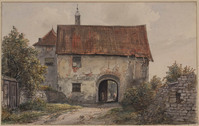 Z 091
<br/>
Poortgebouw van slot Brauch bij Mülheim a/d Ruhr
<br/>
<em>Ravenswaay, Jan van (1789-1869)</em>